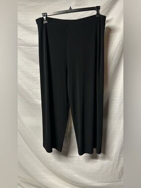 Alfani Black Wide-Leg Pull-On Pants